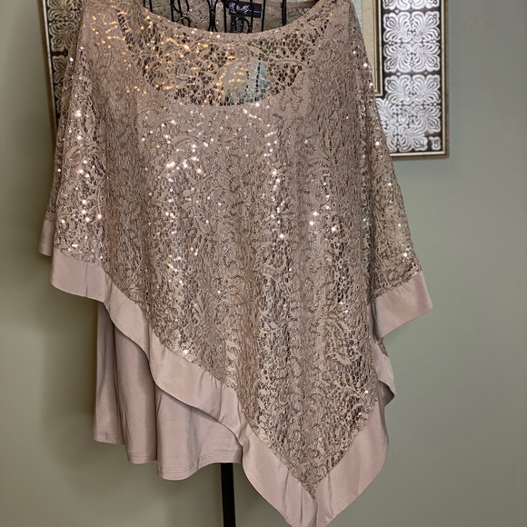 Tops - ROYAL CHAMPAGNE BLOUSE 2PC SET